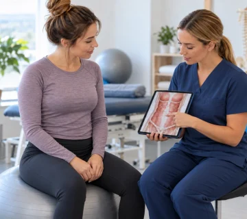 دیاستاز رکتی و فاصله عضلات شکم در جلسه فیزیوتراپی پس از بارداری