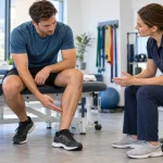 شین اسپلینت و درد ساق پا در دونده هنگام ارزیابی فیزیوتراپی