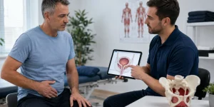 مشاوره فیزیوتراپی برای بی‌اختیاری ادرار و توانبخشی عضلات کف لگن